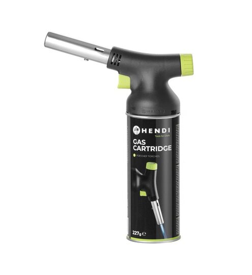 Hendi koksbrander voor crème brûlée inclusief gasbus voor professioneel gebruik