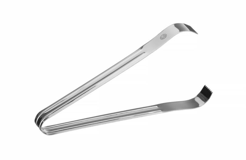 Detail van de Hendi RVS ijsblokjestang 18 cm