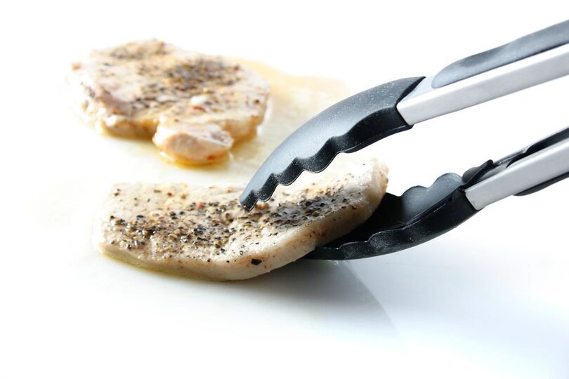 Professionele Hendi serveertang met siliconen grip, 24 cm