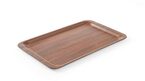 Duurzaam rechthoekig dienblad van Hendi met mahonie finish