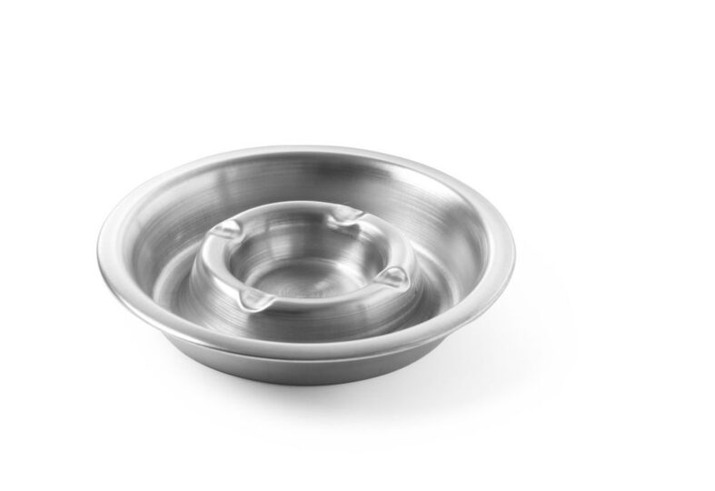 Stapelbare asbak van 16 cm rond.