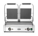 Professionele Hendi dubbele contactgrill met ribbel en gladde plaat