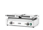 Zijaanzicht van de Hendi dubbele contactgrill