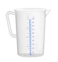 Hendi maatbeker 1 liter van duurzaam polypropyleen voor professioneel gebruik