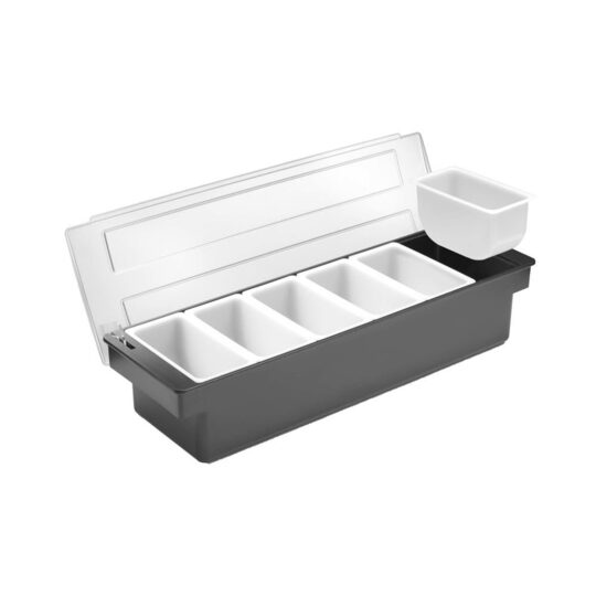 Overzicht van de Hendi ingrediëntenhouder met 6 containers