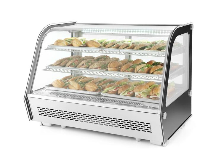Zijaanzicht Hendi koelvitrine 160 liter