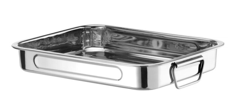 Detailopname van de Hendi RVS braadslede