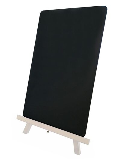 Compact tafel krijtbord met ezel voor horeca gebruik