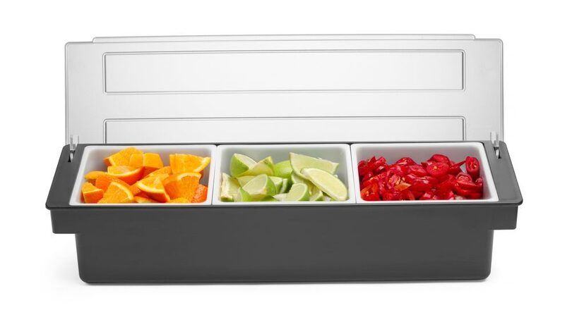 Overzichtelijke Hendi ingrediëntenhouder voor mise-en-place
