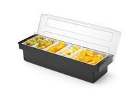 Hendi ingrediëntenhouder met 5 vakken voor professionele horeca