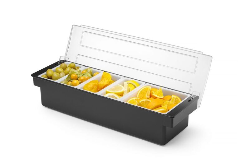 Hendi ingrediëntenhouder met 5 vakken voor professionele horeca