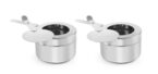Duurzame RVS brandpastahouder voor professionele horeca