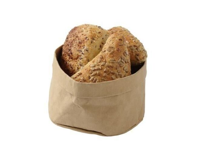 Duurzame beige broodzak voor professionele broodservice