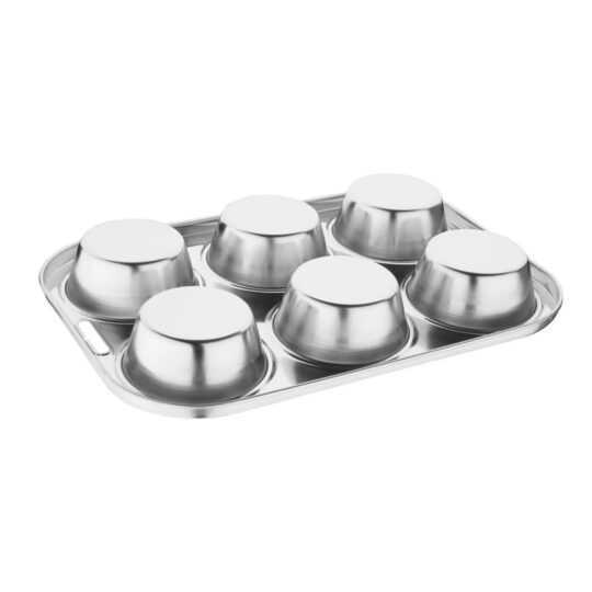 Vogue bakvorm met 6 diepe gaten voor muffins