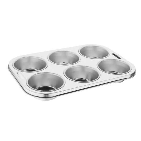 Hoogwaardige RVS muffinvorm voor professioneel gebruik