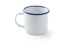 Detailopname van Hendi emaille mok 520 ml