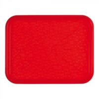 Rood Roltex dienblad van polypropyleen 34,5x26,5 cm voor de horeca