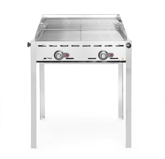 Hendi Green Fire gasbarbecue professioneel vooraanzicht