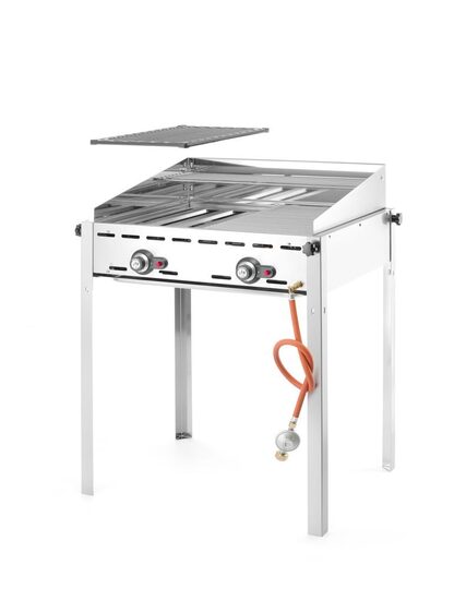 Bedieningspaneel van de Hendi Green Fire gasbarbecue