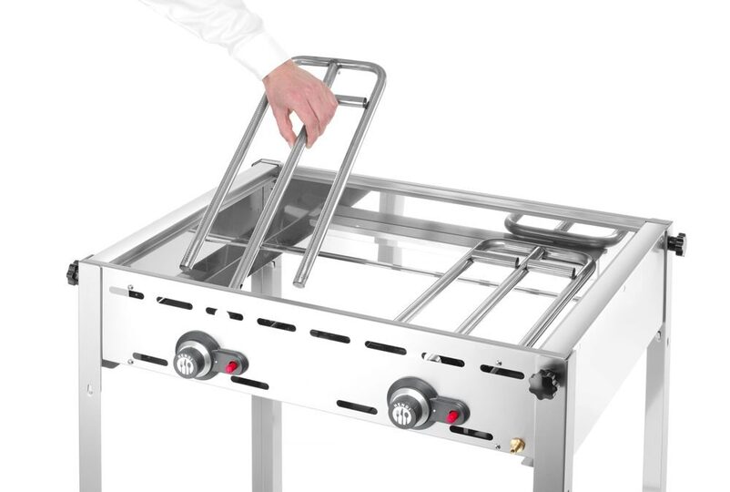 Hoogwaardige RVS behuizing van de Hendi Green Fire barbecue