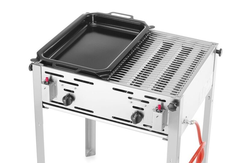 Bedieningspaneel van de professionele Hendi Roast Master gasbarbecue
