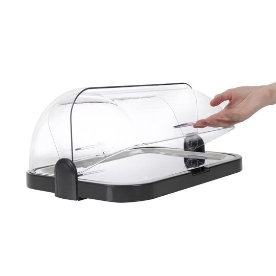 Gekoelde rolltop display voor verse producten