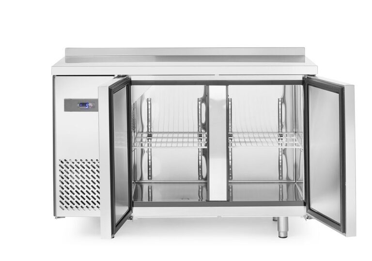 Detailopname van de Hendi vrieswerkbank 2-deurs
