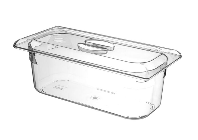 Duurzame witte ijscontainer van polycarbonaat