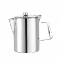 Hendi RVS koffiekan en theekan 0,6 liter met deksel