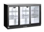 Detailopname van de Hendi 3-deurs displaykoeling