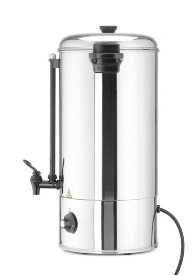 Detail van de tapkraan op de Hendi 20 liter ketel