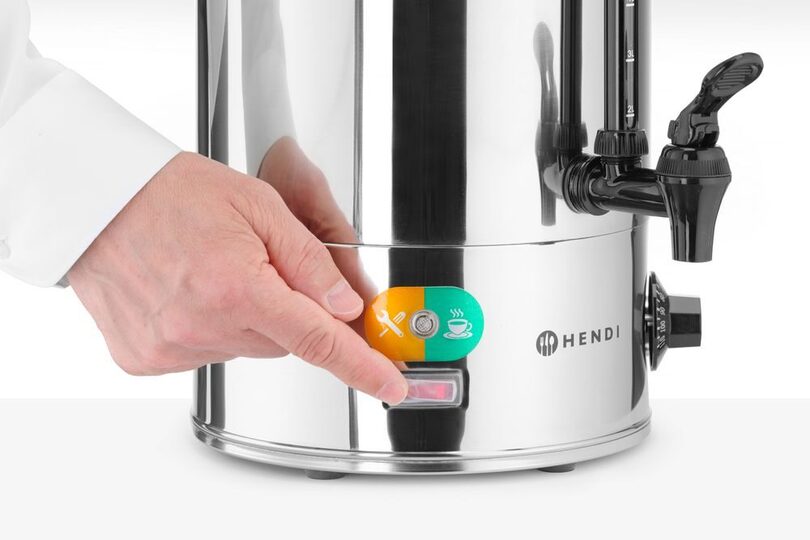 Onderkant Hendi warme dranken ketel 9 liter