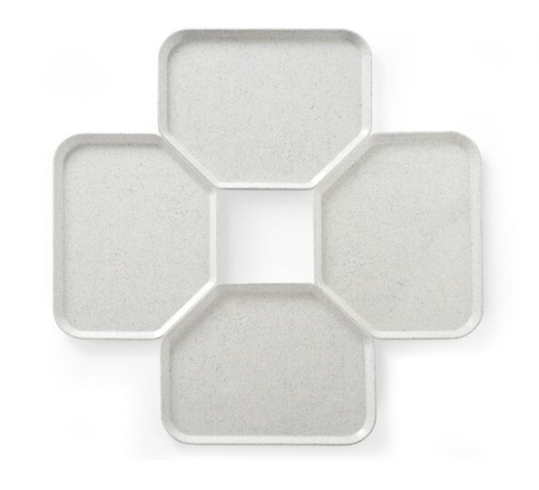 Bovenaanzicht van het trapeziumvormige Hendi dienblad