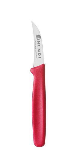 Hendi tourneermes met rood heft voor professionele horeca