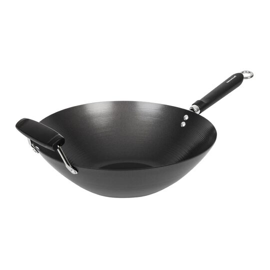 Gastronoble wok met antikleeflaag voor horeca gebruik