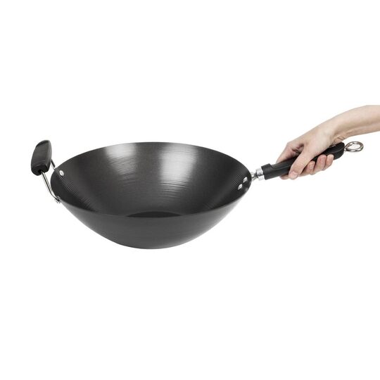 Detailopname van de Gastronoble antikleef wok