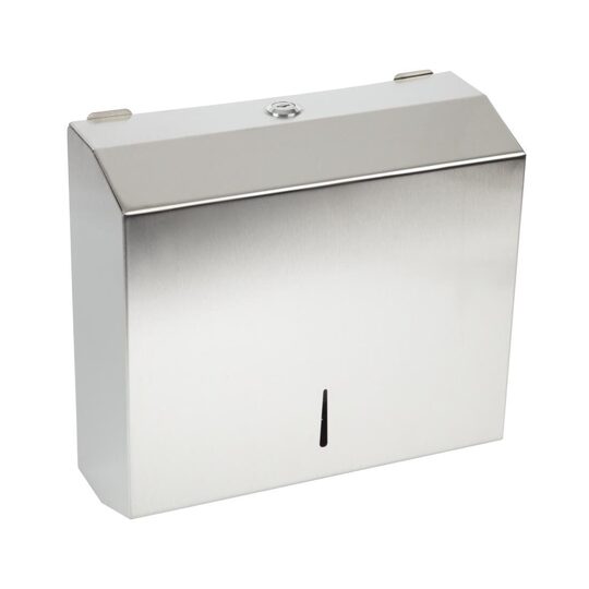 Eenvoudig te installeren Jantex RVS handdoekdispenser