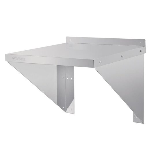Stevige RVS wandplank voor magnetron of oven