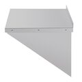 Detailopname van RVS wandschap voor horeca