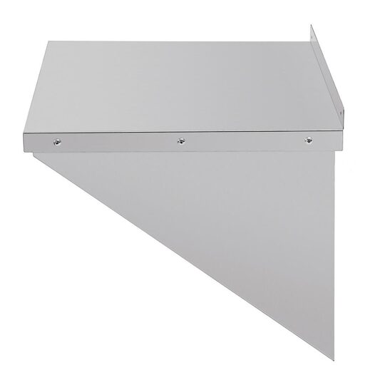 Detailopname van RVS wandschap voor horeca