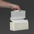 Verpakkingseenheid 24 stuks witte C-gevouwen handdoeken