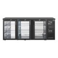 Polar U-serie 3-deurs barkoeling 355L voor professionele horeca