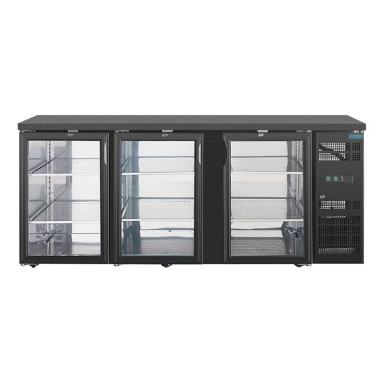Polar U-serie 3-deurs barkoeling 355L voor professionele horeca