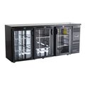 Ruim interieur van de Polar 3-deurs barkoeling 355L