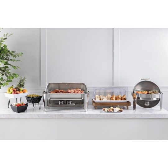 Duurzame chafing dish voor professioneel horecagebruik