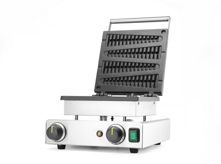 Hendi lollypop wafelmaker met open bakplaten