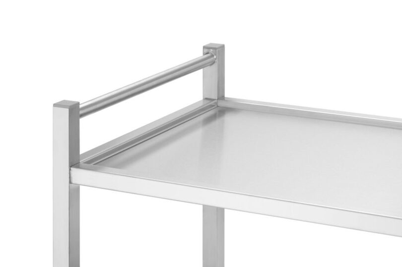 Detailopname van de Hendi Profi Line serveerwagen