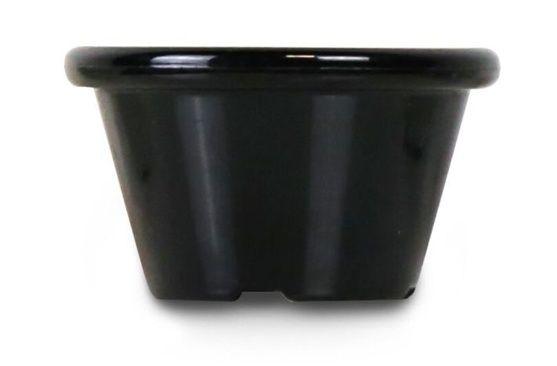 Professionele zwarte ramekin 45 ml van Hendi