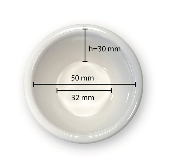 Netto binnen Maattekening van de Hendi ramekin 45 ml