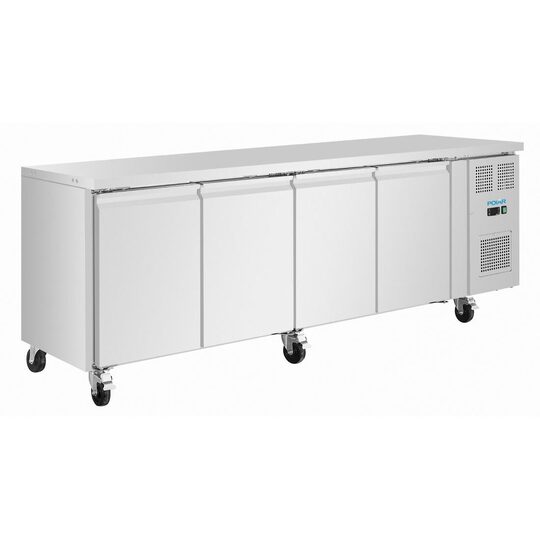 Polar U-Series vierdeurs slanke koelwerkbank UA107 voor professionele horecakeukens